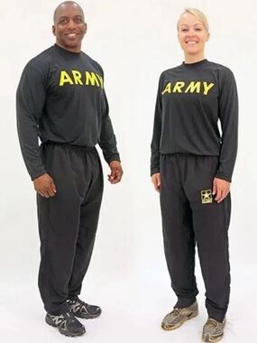 Authentic US Army Physical Fitness Uniform training pants unisex men women M/R
